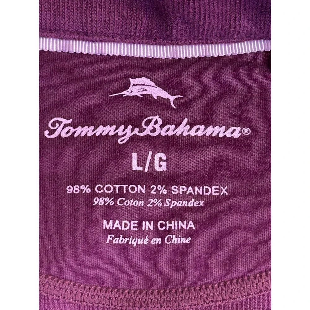 Tommy Bahama Aruba Full Zip Sweatshirt Jacket Purple‎ Size Large Pineapple Logo